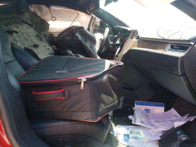 5YJSA1E2XHF190327 - 2017 TESLA MODEL S Tünd qırmızı foto 5