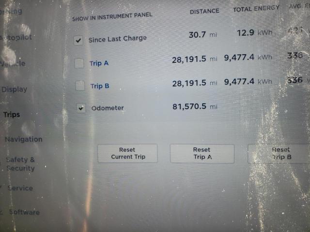 5YJSA1E2XHF190327 - 2017 TESLA MODEL S Tünd qırmızı foto 8