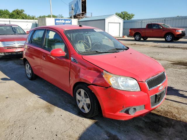 KL1TD66E59B312458 - 2009 CHEVROLET AVEO LS RED photo 1