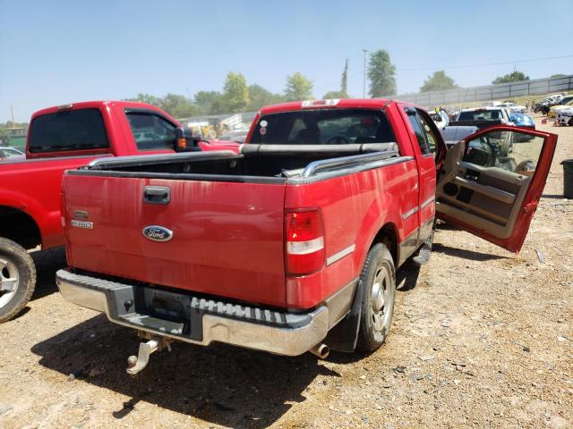 1FTPX125X4NB25752 - 2004 FORD F150 RED photo 4