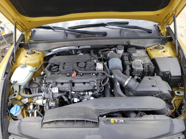 5NPEJ4J20LH034330 - 2020 HYUNDAI SONATA SEL YELLOW photo 7