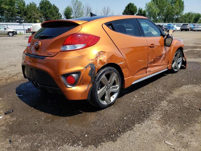 KMHTC6AE7FU244436 - 2015 HYUNDAI VELOSTER T ORANGE photo 4