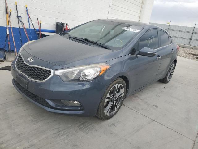 KNAFX4A81E5099954 - 2014 KIA FORTE EX GRAY photo 2