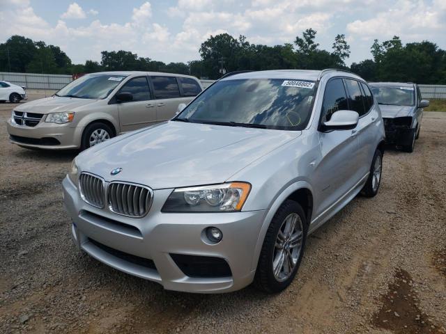 5UXWX5C59BL711982 - 2011 BMW X3 XDRIVE2 SILVER photo 2