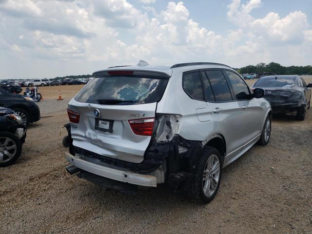 5UXWX5C59BL711982 - 2011 BMW X3 XDRIVE2 SILVER photo 4