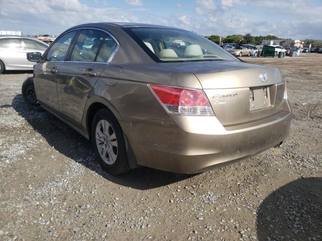 1HGCP26468A145050 - 2008 HONDA ACCORD LXP BEIGE photo 3