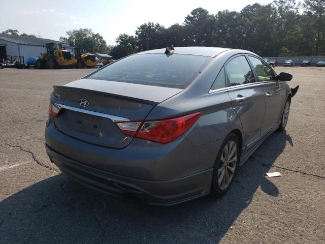 5NPEC4AC1DH554038 - 2013 HYUNDAI SONATA GLS GRAY photo 4