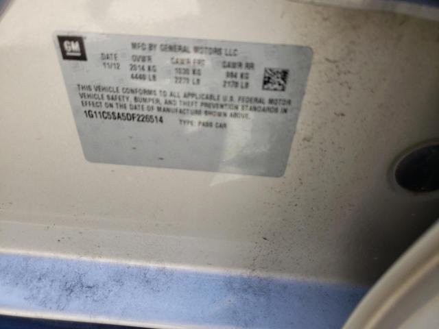 1G11C5SA5DF226514 - 2013 CHEVROLET MALIBU 1LT GOLD photo 10