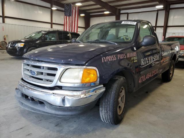 2FTRF17W84CA95041 - 2004 FORD F-150 HERI BLUE photo 2