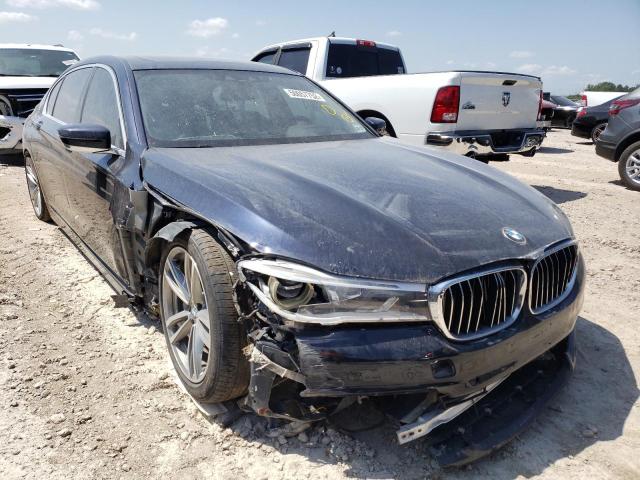 WBA7F2C51JG424132 - 2018 BMW 750 XI BLUE photo 1