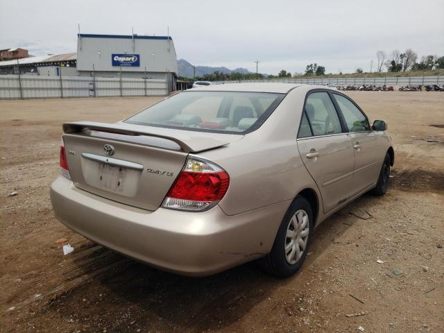 4T1BE30K25U514568 - 2005 TOYOTA CAMRY LE GOLD photo 4