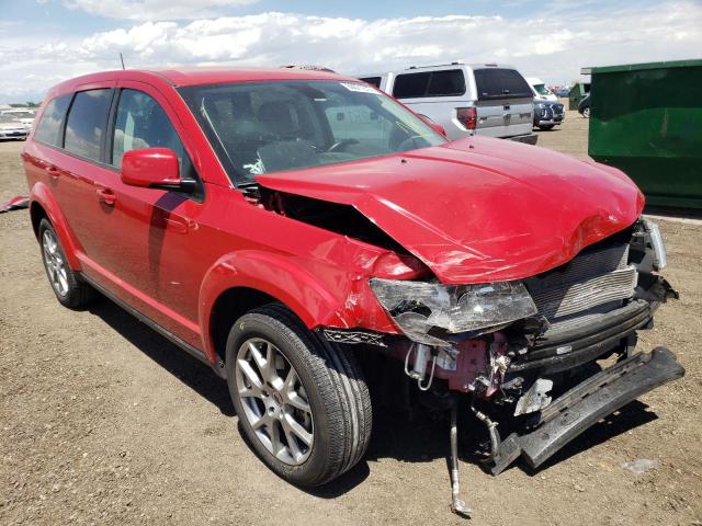 3C4PDDEG1KT687608 - 2019 DODGE JOURNEY GT RED photo 1