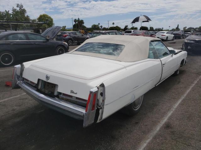 6L67S4Q432150 - 1974 CADILLAC ELDORADO WHITE photo 4