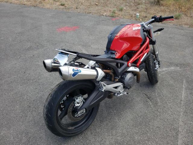 ZDM1RADN99B012563 - 2009 DUCATI MONSTER 69 RED photo 4