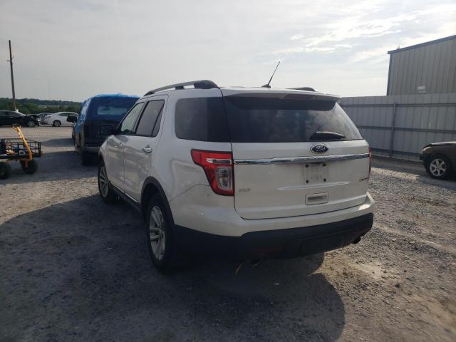 1FM5K7D86EGA01799 - 2014 FORD EXPLORER X WHITE photo 3