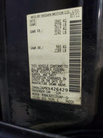 1N4AL2AP9CN426429 - 2012 NISSAN ALTIMA BASE  photo 10