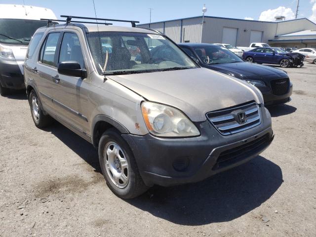 JHLRD68545C018167 - 2005 HONDA CR-V LX BEIGE photo 1