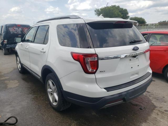 1FM5K7D8XKGB47070 - 2019 FORD EXPLORER X WHITE photo 3