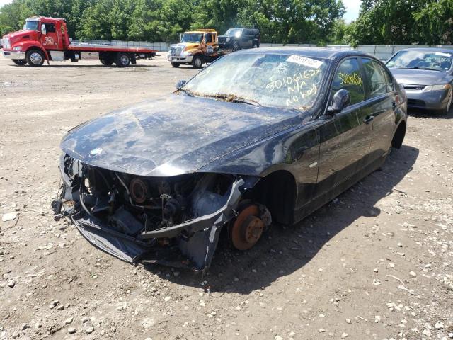 WBAVC93517KZ70296 - 2007 BMW 3 SERIES BLACK photo 2