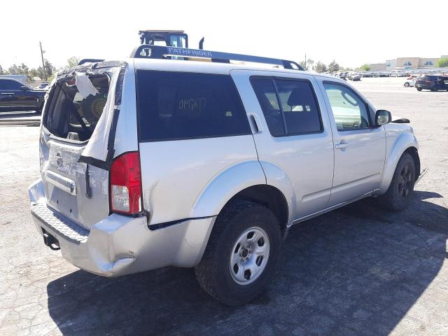 5N1AR18U66C619258 - 2006 NISSAN PATHFINDER SILVER photo 4