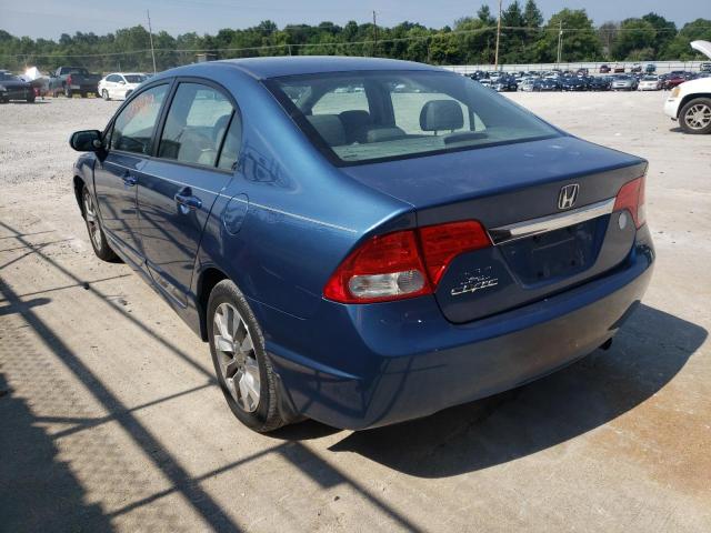 19XFA1F95AE017176 - 2010 HONDA CIVIC EXL Mavi foto 3