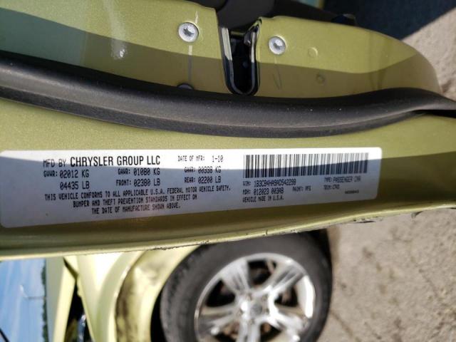 1B3CB4HA9AD542298 - 2010 DODGE CALIBER SX GREEN photo 10