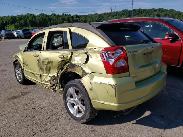 1B3CB4HA9AD542298 - 2010 DODGE CALIBER SX GREEN photo 3