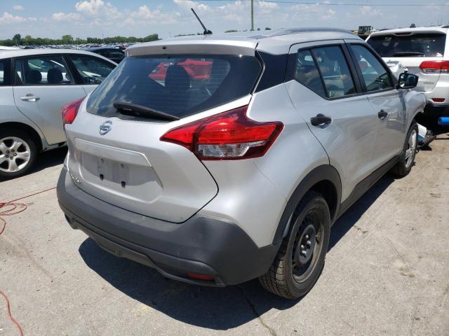 3N1CP5CU4KL555370 - 2019 NISSAN KICKS S SILVER photo 4