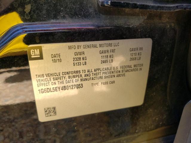 1G6DL5EY4B0127053 - 2011 CADILLAC CTS PERFOR Siyah fotoğraf 10