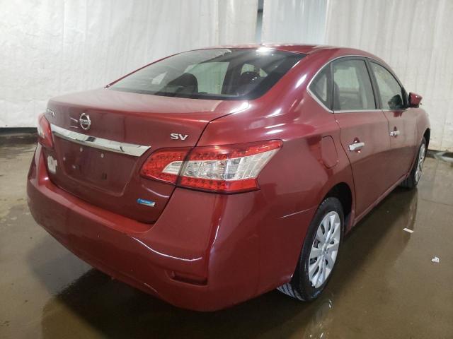 3N1AB7AP4EY269394 - 2014 NISSAN SENTRA S MAROON photo 4