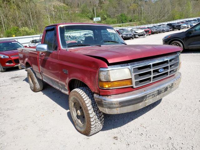 1FTEF14H3SLC13617 - 1995 FORD F150 MAROON photo 1