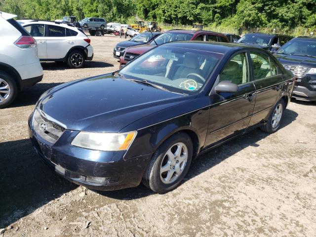 5NPEU46F76H111220 - 2006 HYUNDAI SONATA GLS BLUE photo 2