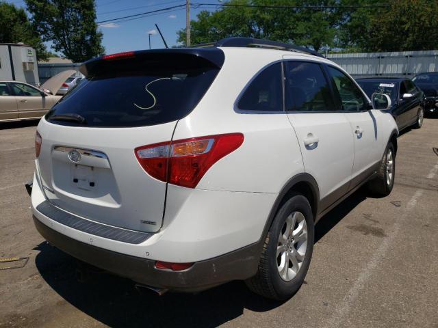 KM8NUDCC5CU180530 - 2012 HYUNDAI VERACRUZ G WHITE photo 4