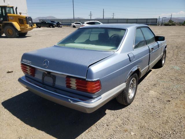 WDBCA44D5FA122143 - 1985 MERCEDES-BENZ 500 SEC BLUE photo 4