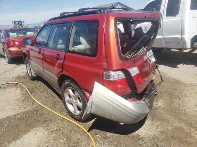 JF1SF65591H702177 - 2001 SUBARU FORESTER S MAROON photo 3