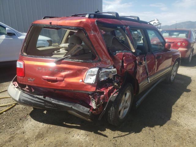 JF1SF65591H702177 - 2001 SUBARU FORESTER S MAROON photo 4