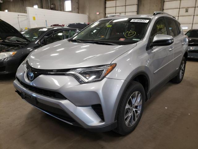 JTMRJREV6JD258904 - 2018 TOYOTA RAV4 HV LE GRAY photo 2