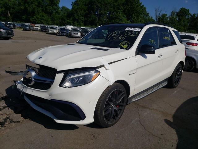 4JGDA7FB1GA760700 - 2016 MERCEDES-BENZ GLE 63 AMG WHITE photo 2