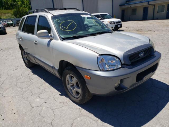 KM8SC13E14U742589 - 2004 HYUNDAI SANTA FE SILVER photo 1