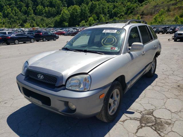 KM8SC13E14U742589 - 2004 HYUNDAI SANTA FE SILVER photo 2