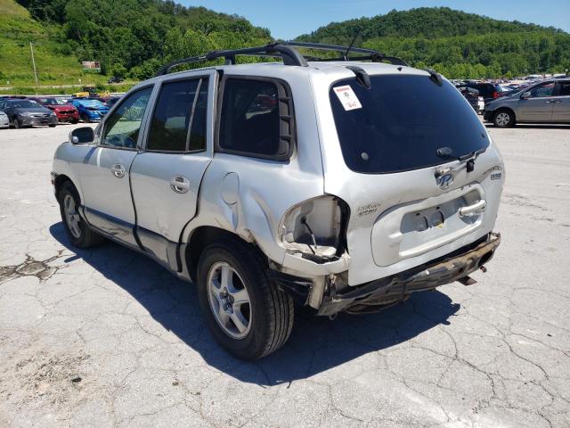 KM8SC13E14U742589 - 2004 HYUNDAI SANTA FE SILVER photo 3