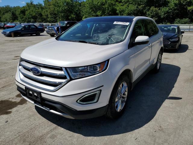 2FMPK4J9XJBB08957 - 2018 FORD EDGE SEL WHITE photo 2