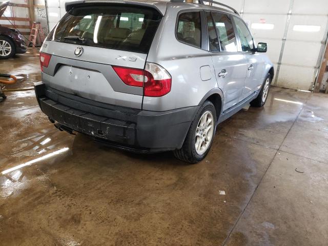 WBXPA73414WC35308 - 2004 BMW X3 2.5I SILVER photo 4