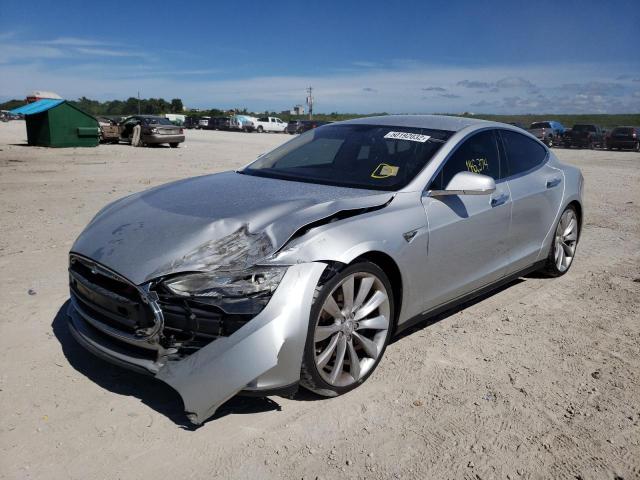 5YJSA1DP6DFP06299 - 2013 TESLA MODEL S Gümüş foto 2