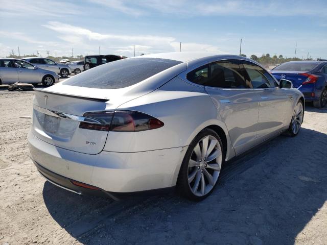 5YJSA1DP6DFP06299 - 2013 TESLA MODEL S Gümüş foto 4