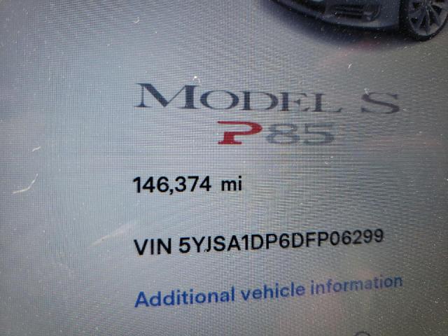 5YJSA1DP6DFP06299 - 2013 TESLA MODEL S Gümüş foto 8