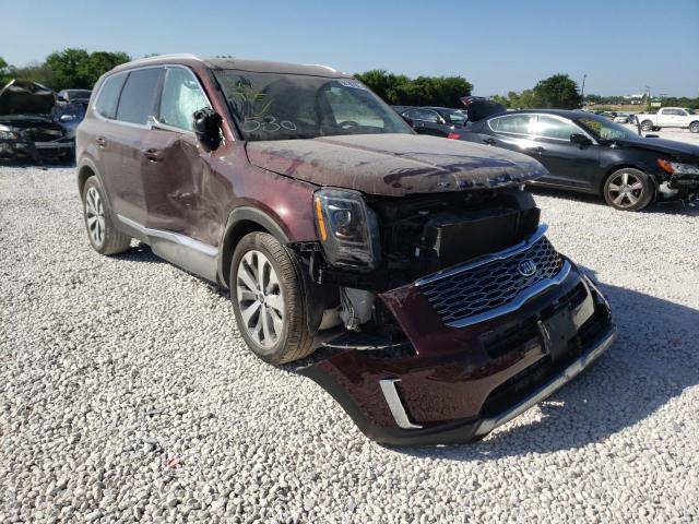 5XYP34HCXLG093894 - 2020 KIA TELLURIDE MAROON photo 1