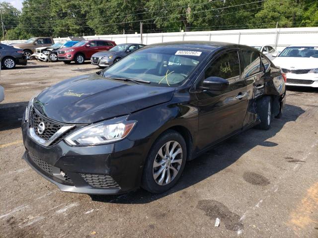 3N1AB7APXKY208319 - 2019 NISSAN SENTRA S BLACK photo 2