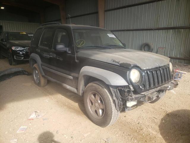 1J4GK48K27W702165 - 2007 JEEP LIBERTY SP BLACK photo 1