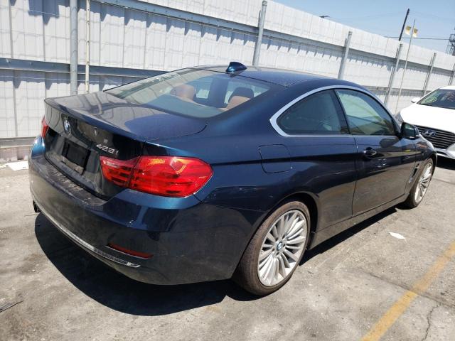 WBA3N7C55EK221651 - 2014 BMW 428 I BLUE photo 4